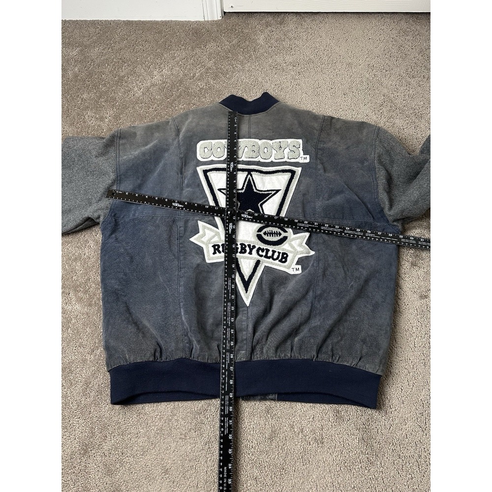 Rare Vintage Mens Jacket DSJ 96 Dallas Cowboys Rugby‎ Club NFL Style, Size XXL - Picture 9 of 13